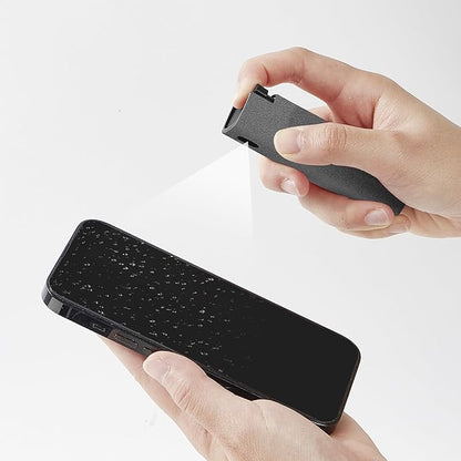 Touch screen cleaner with spray, 2-in-1 spray