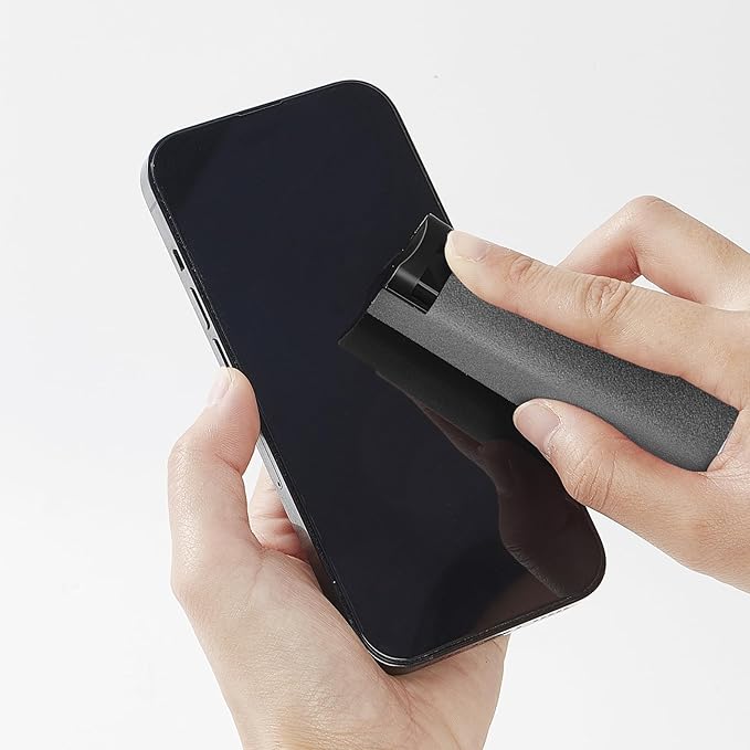 Touch screen cleaner with spray, 2-in-1 spray