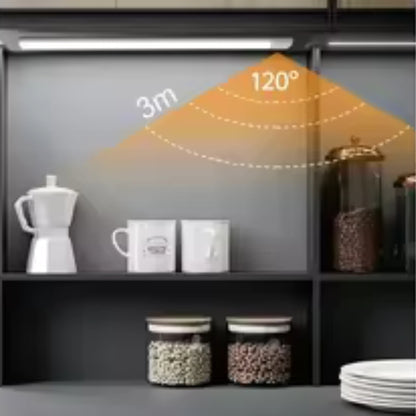 LED-Schrankleuchte mit Bewegungsmelder – wiederaufladbare, kabellose USB-C-Lampe für Zuhause, Küche und Kleiderschrank (mehrere Größen)